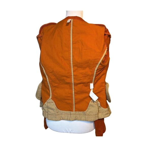 Bench Orange Corduroy Blazer M Slim Fit Preppy Workwear Retro Academic eclectic - Picture 5 of 9